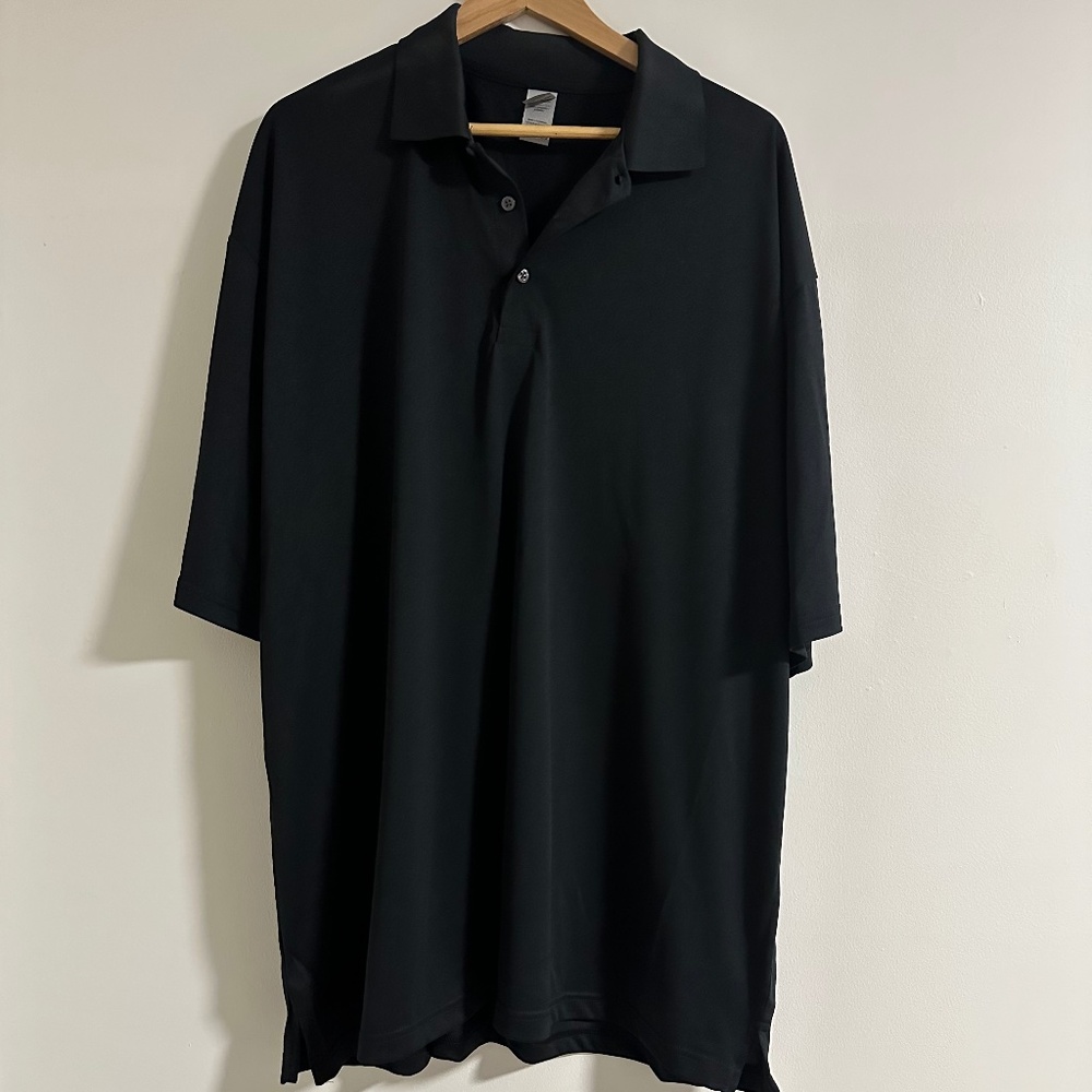 Gildan Performance Men’s 3XL Short Sleeve Polo Style Shirt Black
